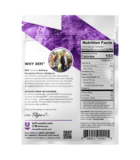 DEFI Dark Chocolate Crispy Superfood Bite