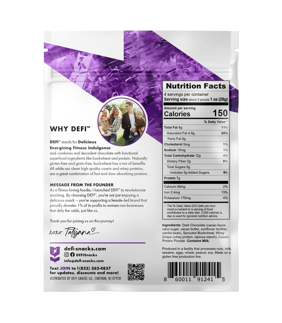 DEFI Dark Chocolate Crispy Superfood Bite