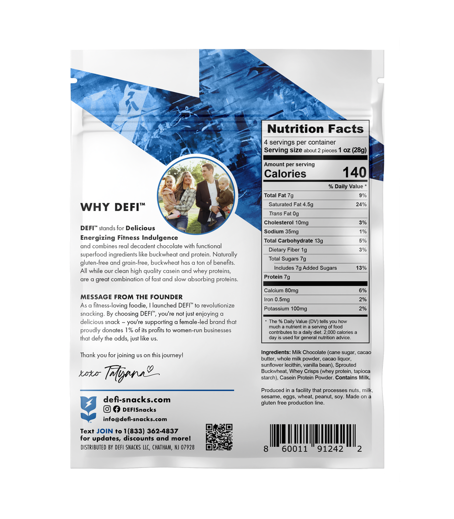 DEFI Milk Chocolate Crispy Superfood Bite
